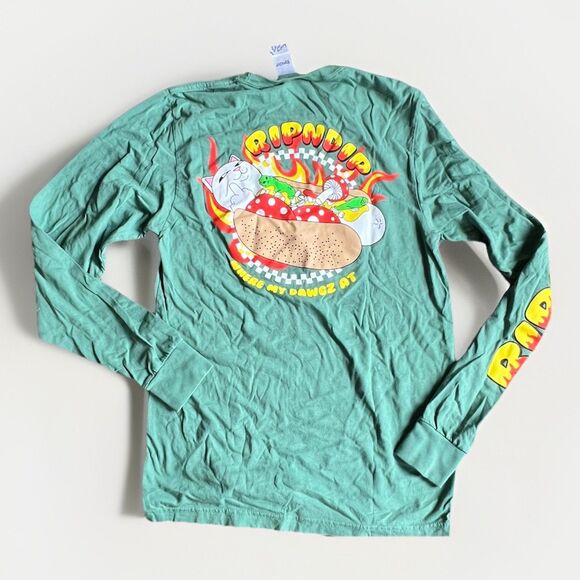 ripndrip long sleeve Graphic  t-shirt Forest Green small - Picture 6 of 12